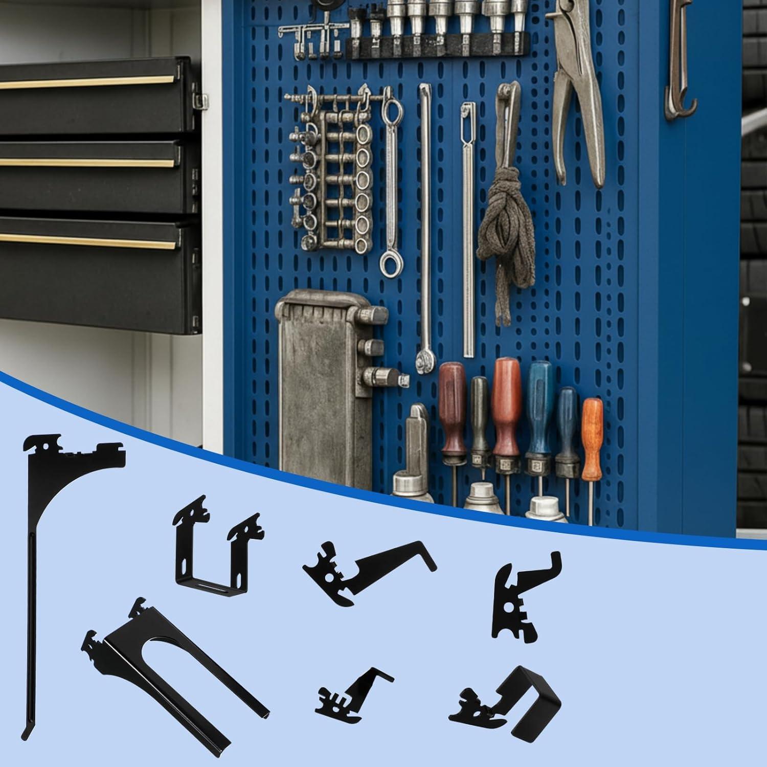 Juego de Ganchos de Metal Zonon 52 Pcs para Paneles Ranurados