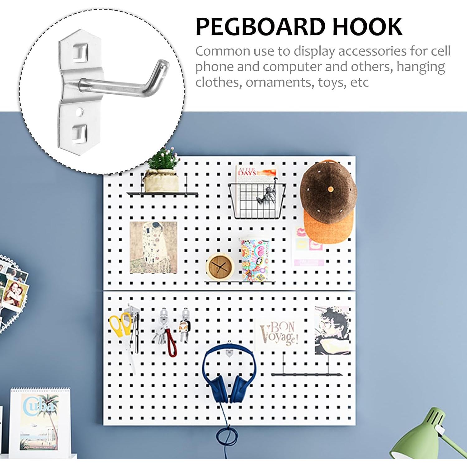 Ganchos de Tablero de Clavos Garneck - 12 Pcs Metal Resistente