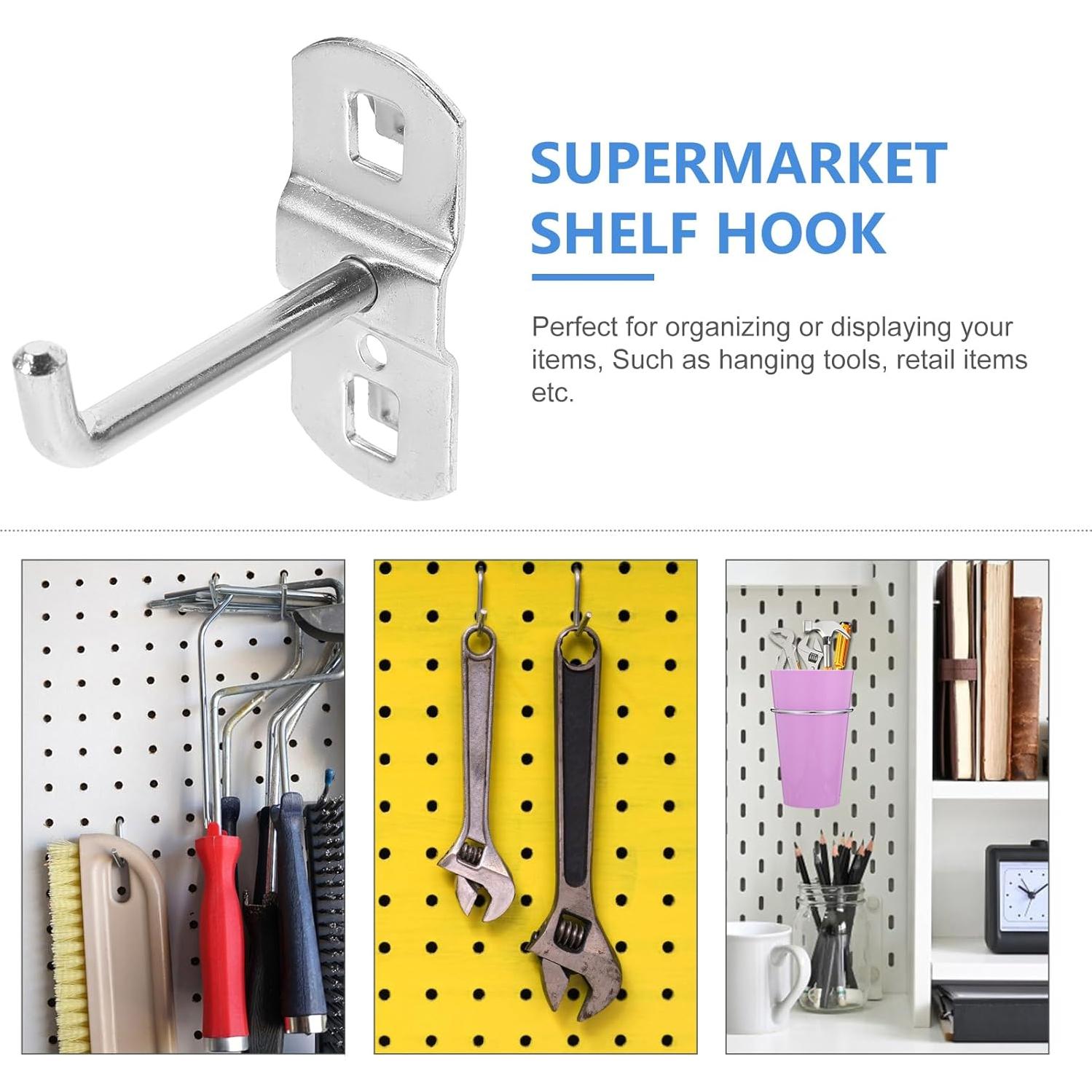 Ganchos de Tablero de Clavos Garneck - 12 Pcs Metal Resistente