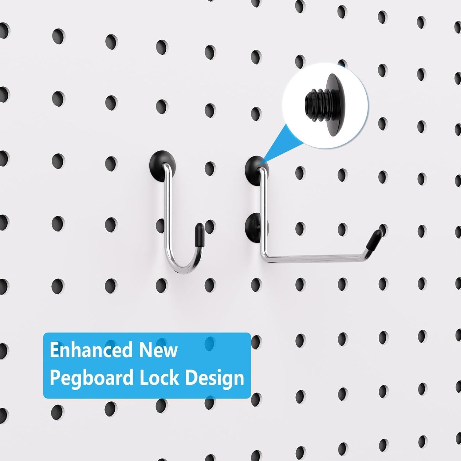 Organizador de Tablero de Clavos FRIMOONY 202 Piezas con Ganchos