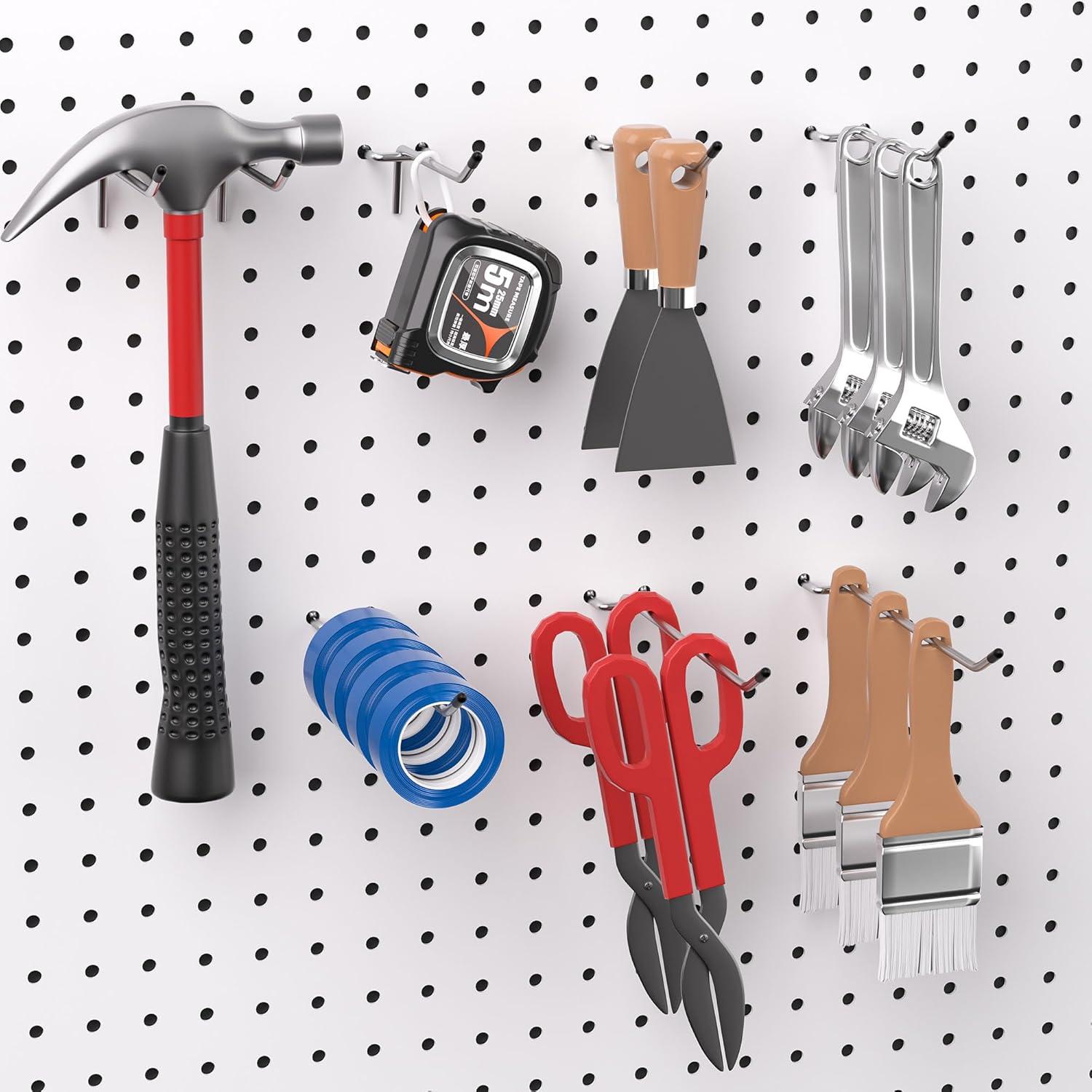 Organizador de Tablero de Clavos FRIMOONY 202 Piezas con Ganchos