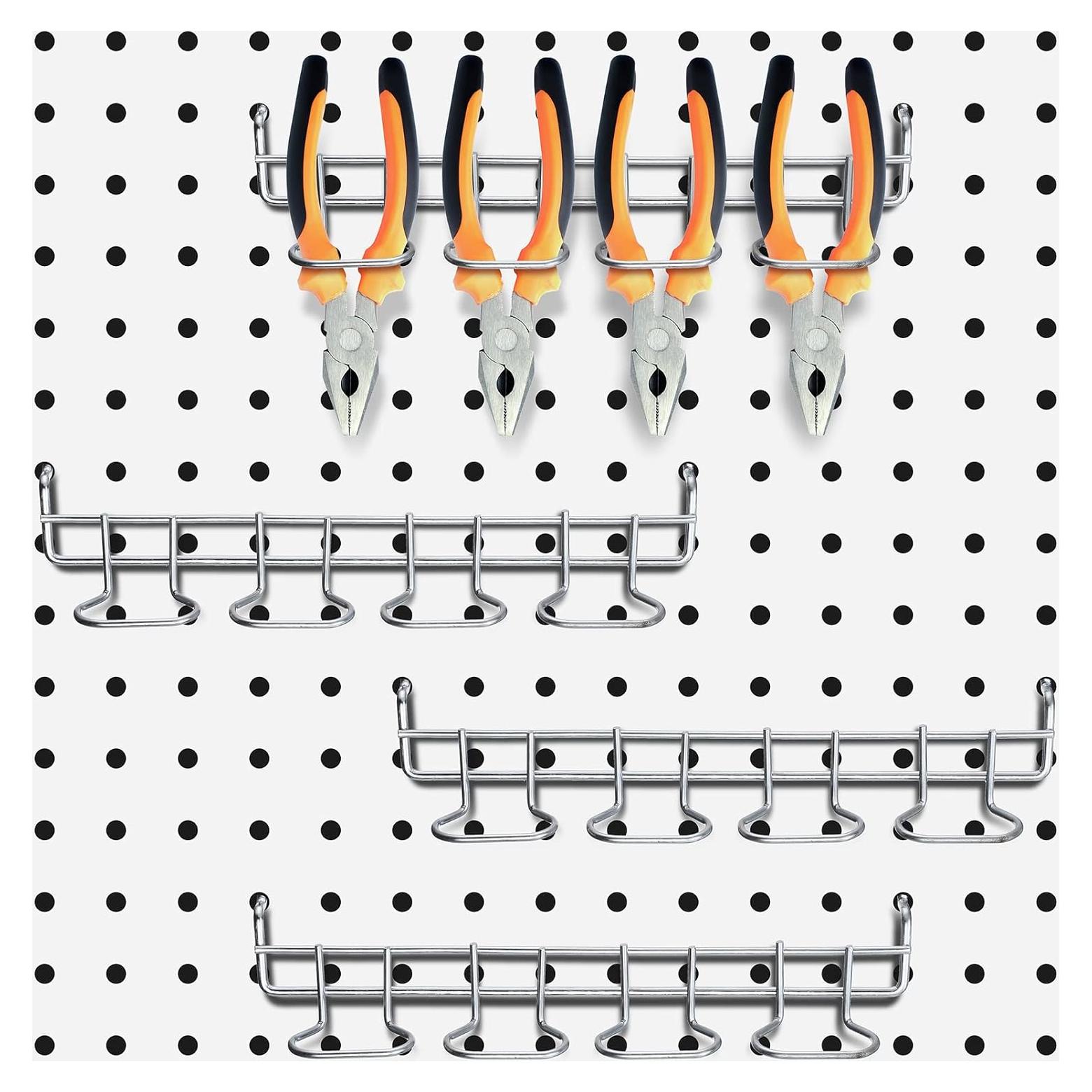 Soporte organizador de herramientas Coume 4 ganchos plata
