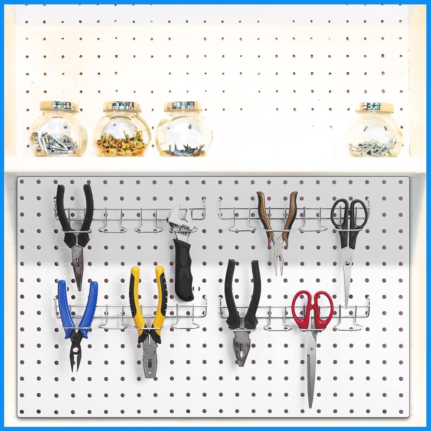 Soporte organizador de herramientas Coume 4 ganchos plata