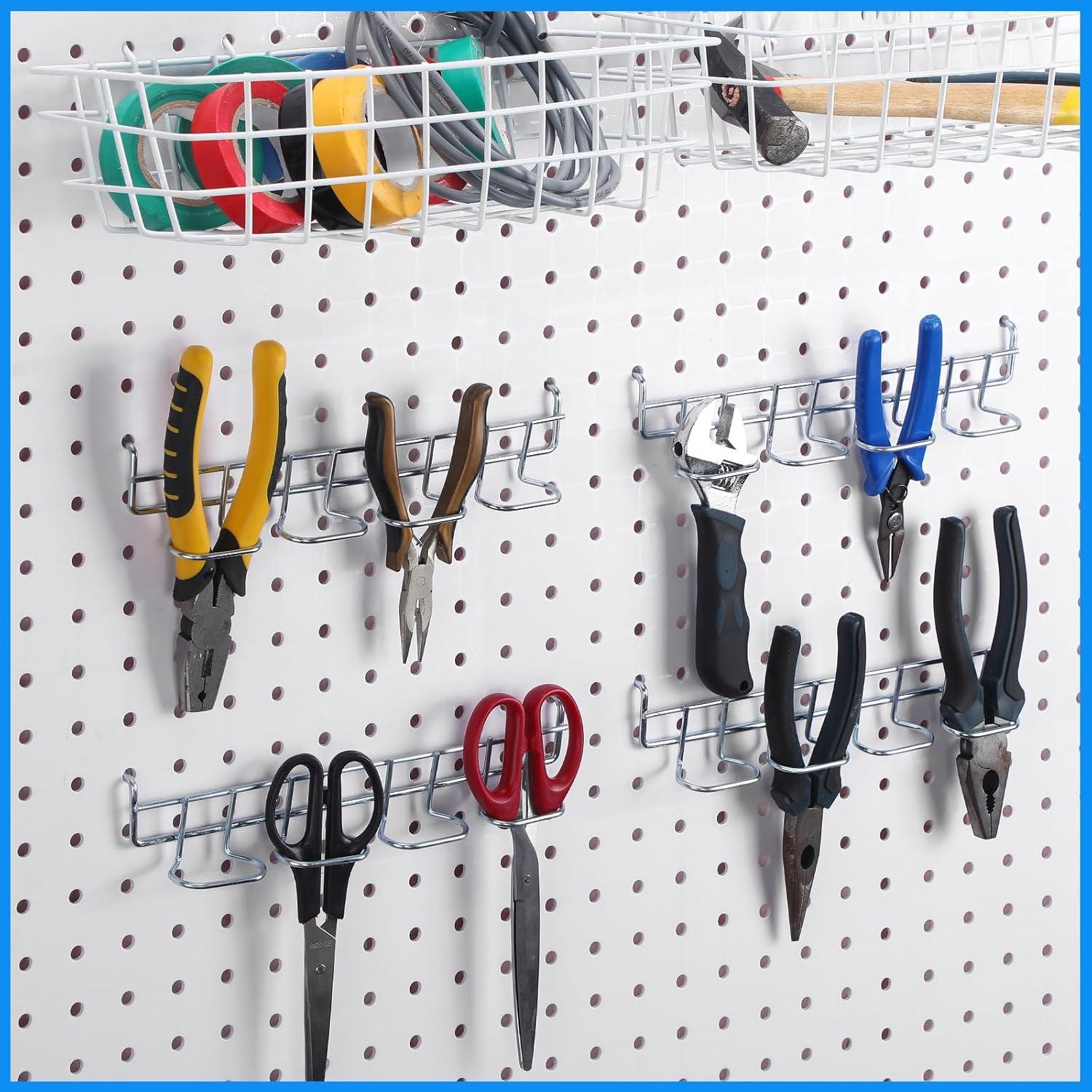 Soporte organizador de herramientas Coume 4 ganchos plata