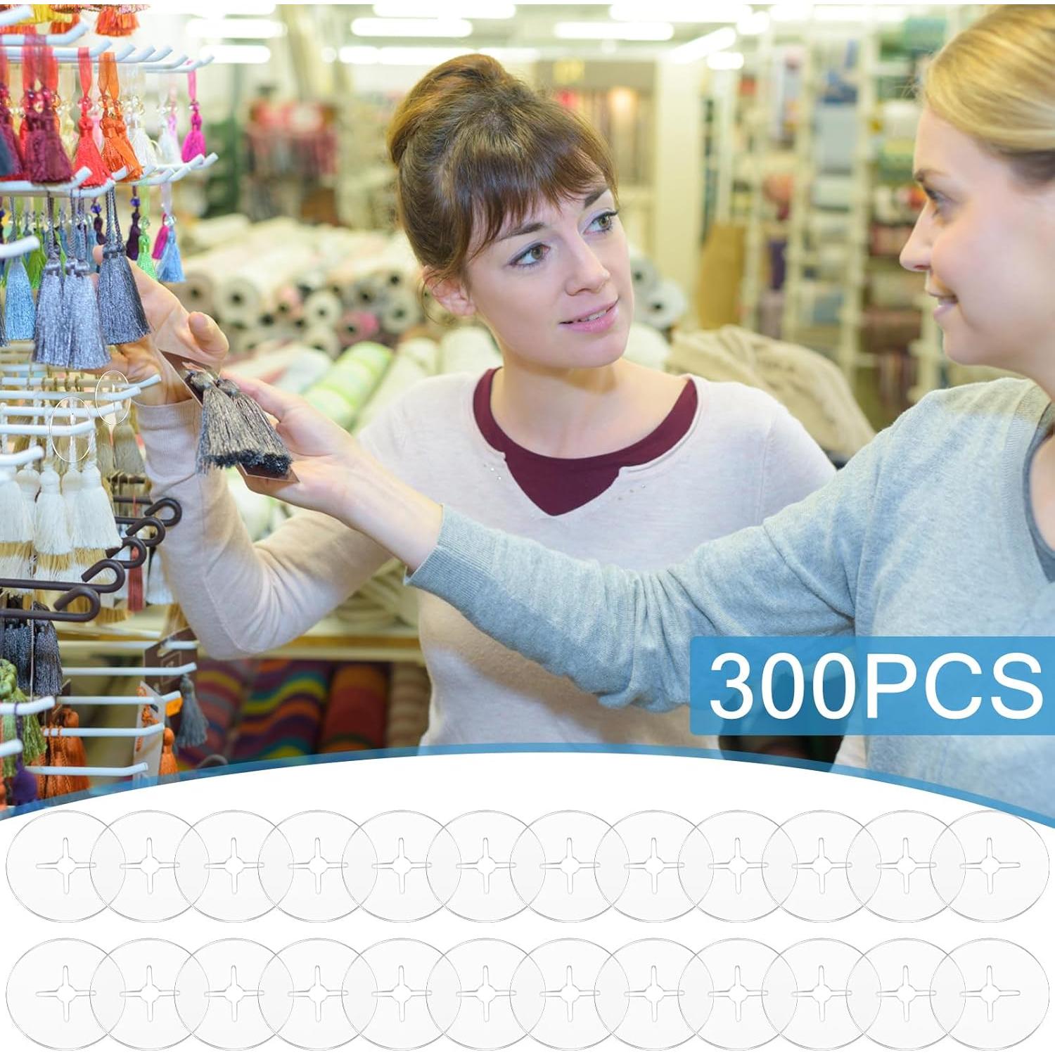 300 Clips de Control de Inventario Threehoney 2.54 cm PVC