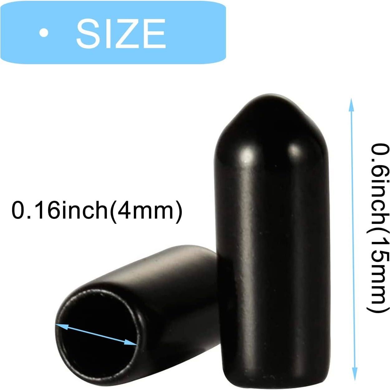 SnowTing 100pcs Tapas de Ganchos de Tablero de Clavos 4mm