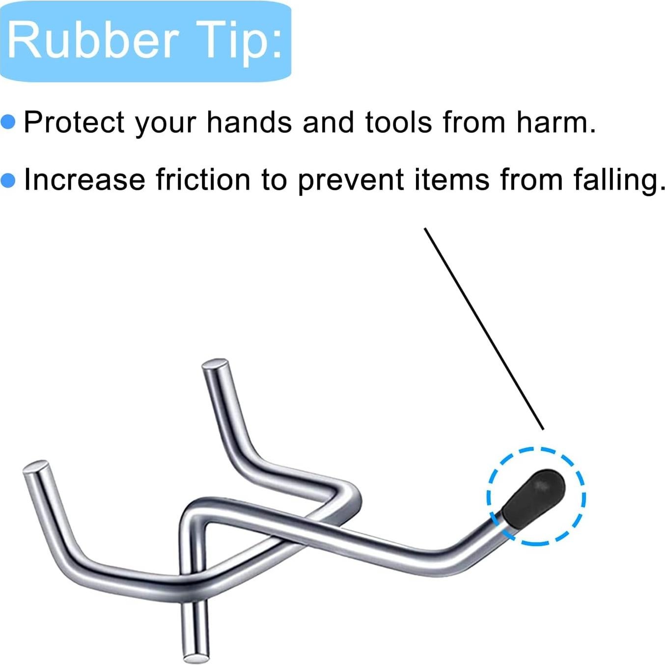 SnowTing 100pcs Tapas de Ganchos de Tablero de Clavos 4mm