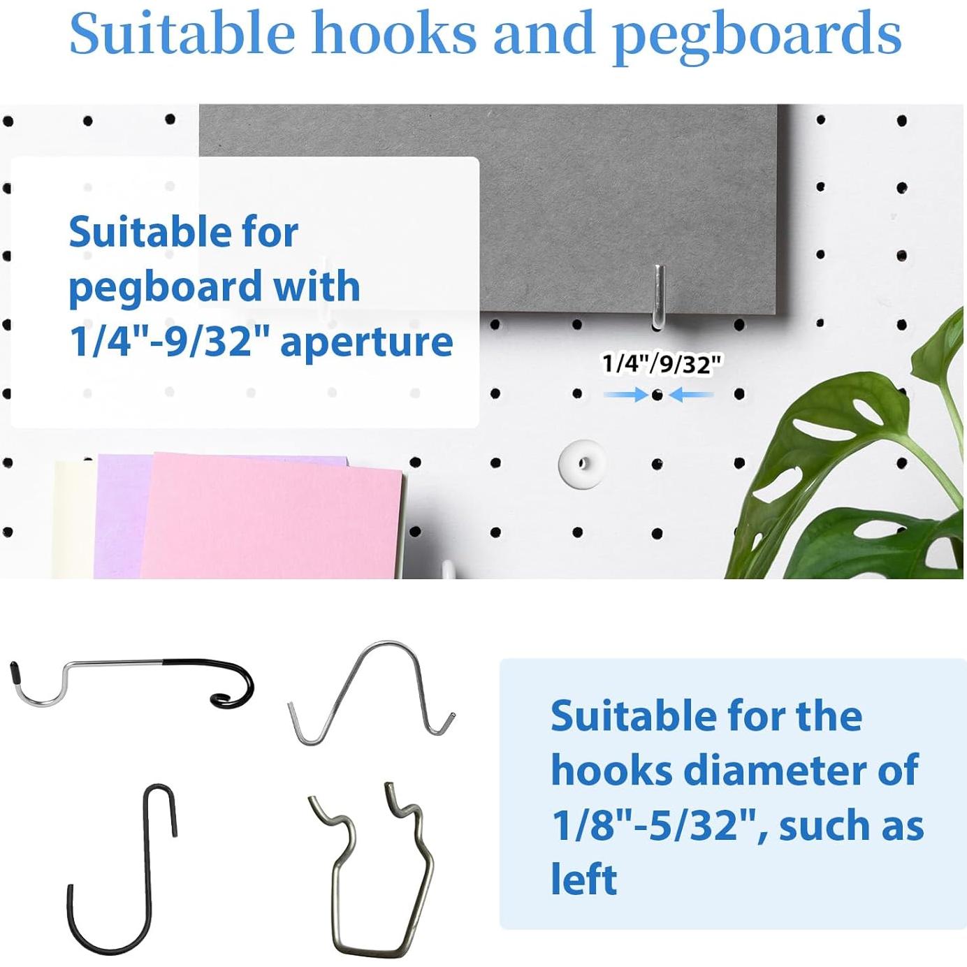 60 Tapones de Silicona para Tableros Perforados Gtziqa