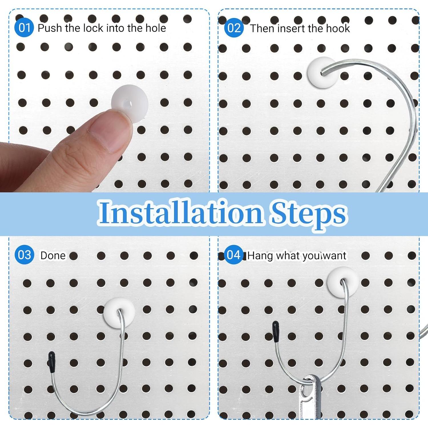 60 Tapones de Silicona para Tableros Perforados Gtziqa