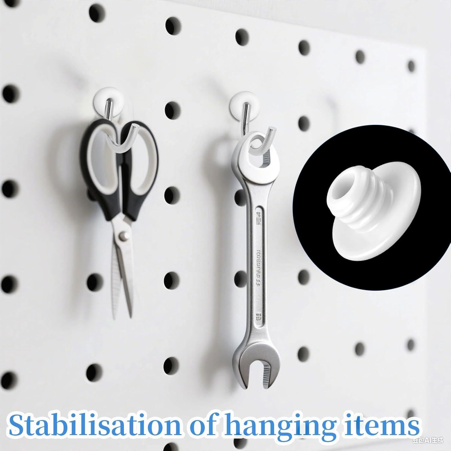 60 Tapones de Silicona para Tableros Perforados Gtziqa