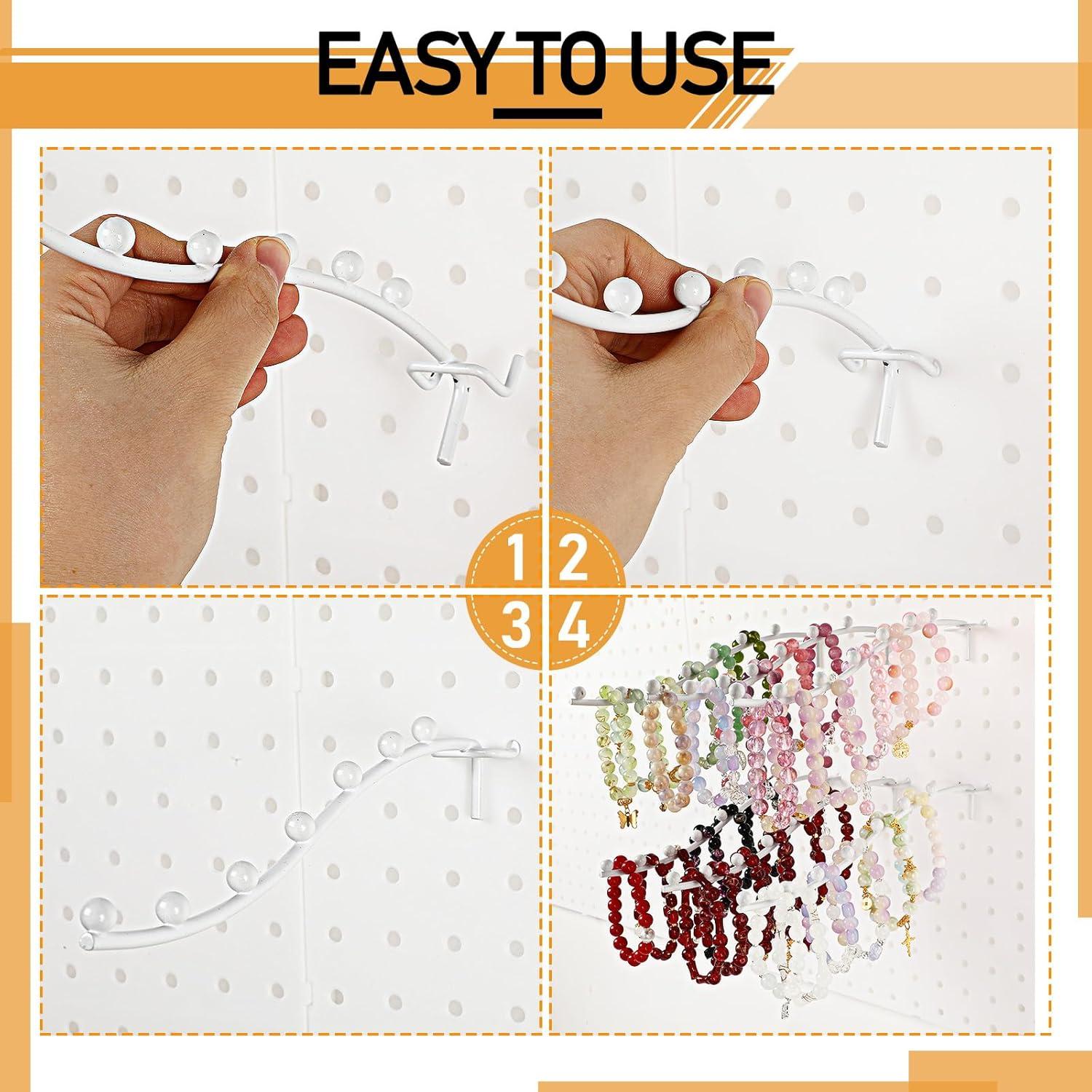 20 Ganchos de Estante de Metal Yaocom para Tablero de Clavos