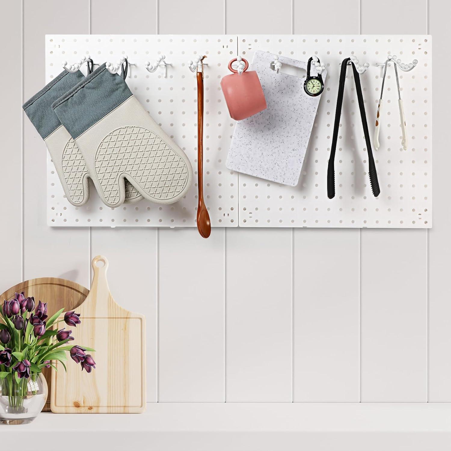 20 Ganchos de Estante de Metal Yaocom para Tablero de Clavos