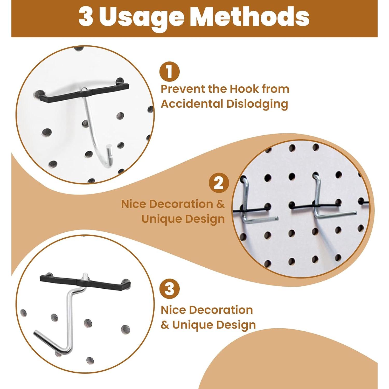 100 Clips de Gancho para Tablero de Clavos ValueBargain