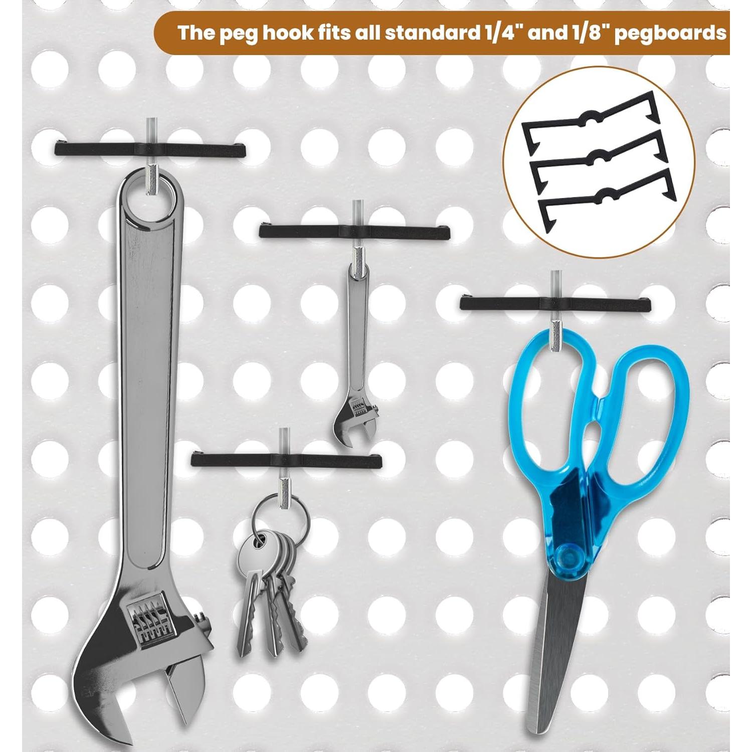 100 Clips de Gancho para Tablero de Clavos ValueBargain