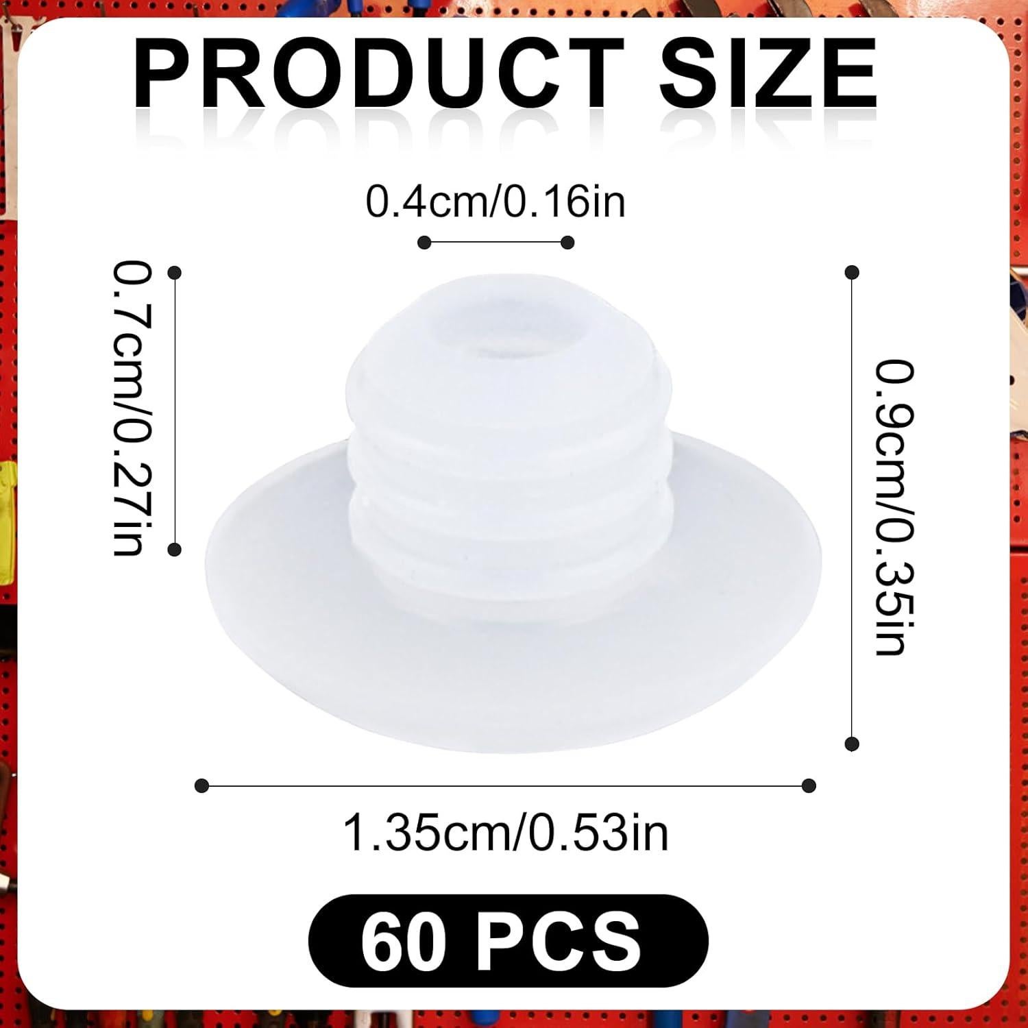 60 Bloqueos de Ganchos para Tablero de Perforaciones PEUTIER