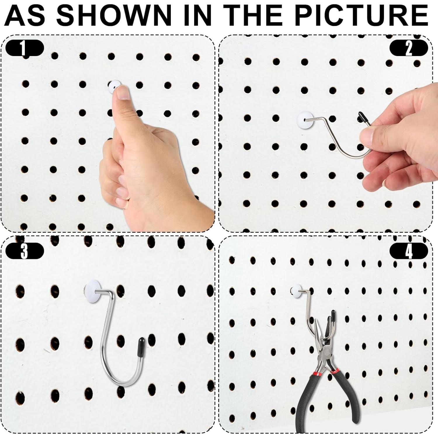 60 Bloqueos de Ganchos para Tablero de Perforaciones PEUTIER