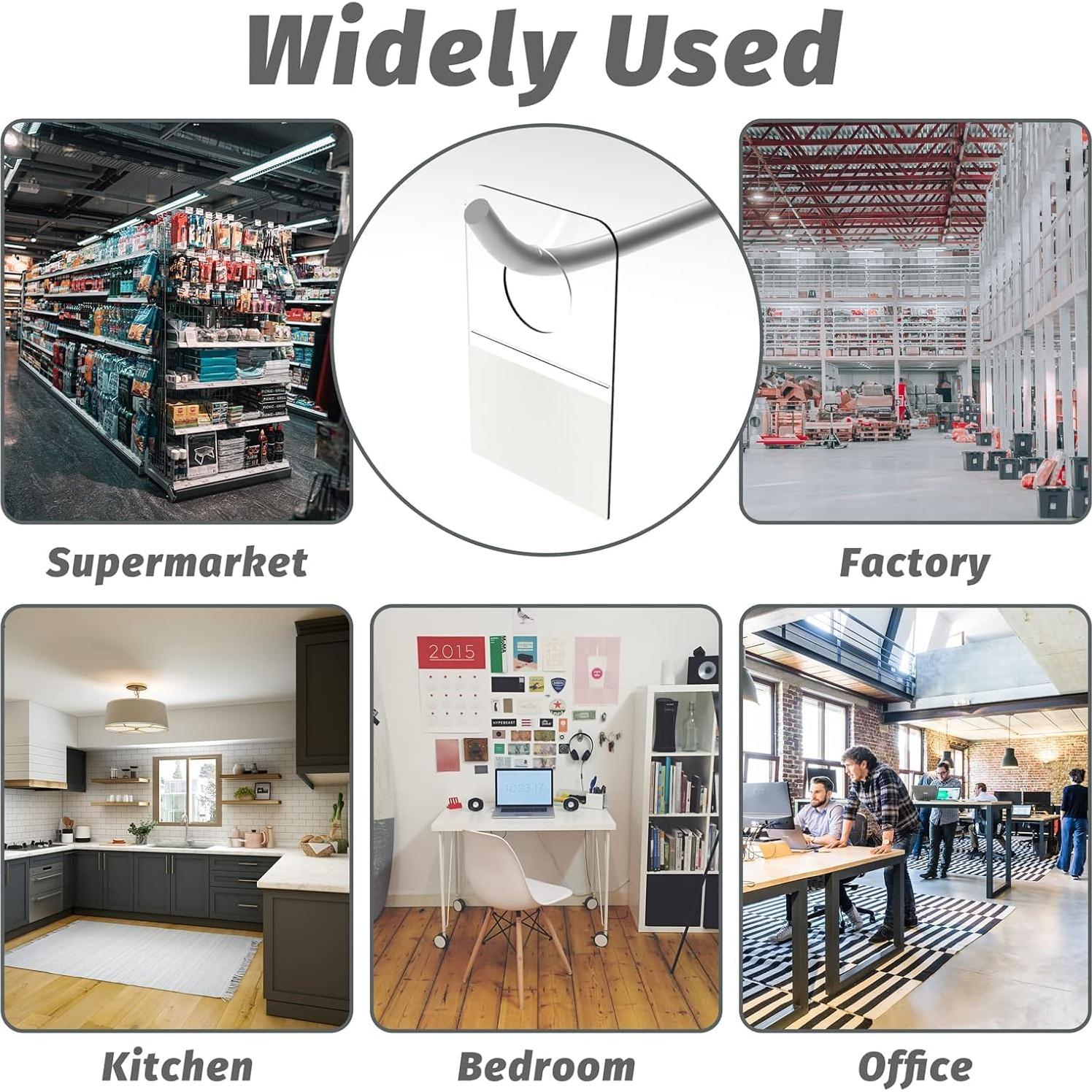 500 Etiquetas Ganchos Adhesivos HingoFuni Transparentes