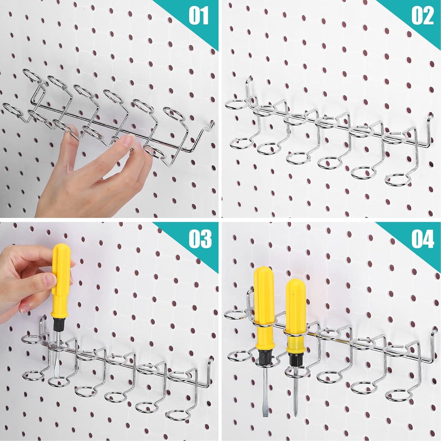 Organizador de Soportes para Destornilladores Coume 6 Pcs Acero Inoxidable