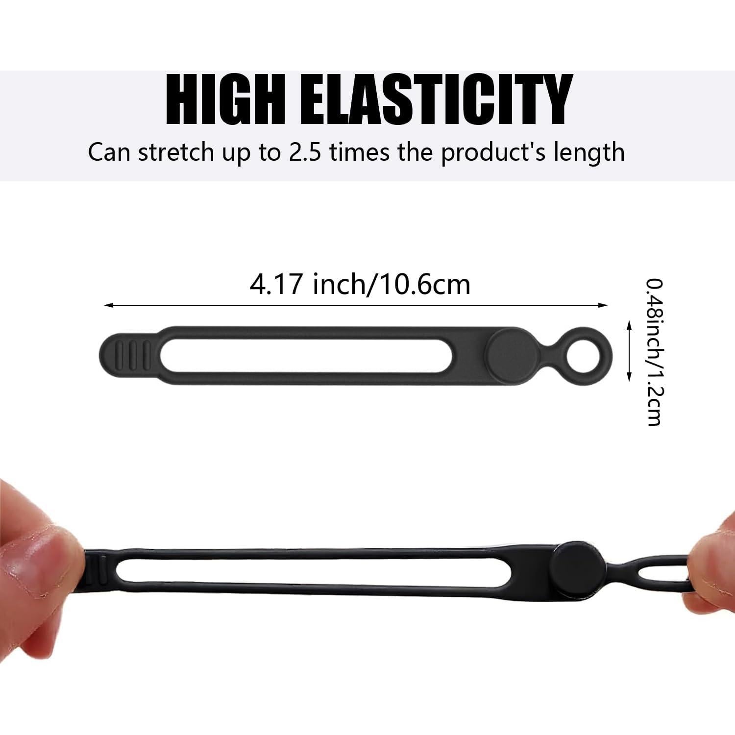 Organizador de Cables de Silicona Oputemon 12 Pcs Multiusos