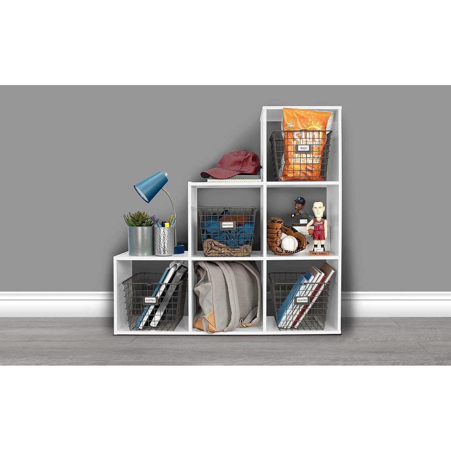 Cesta de Almacenamiento Pequeña Spectrum Gris Industrial 34.9x24.8x20.3 cm