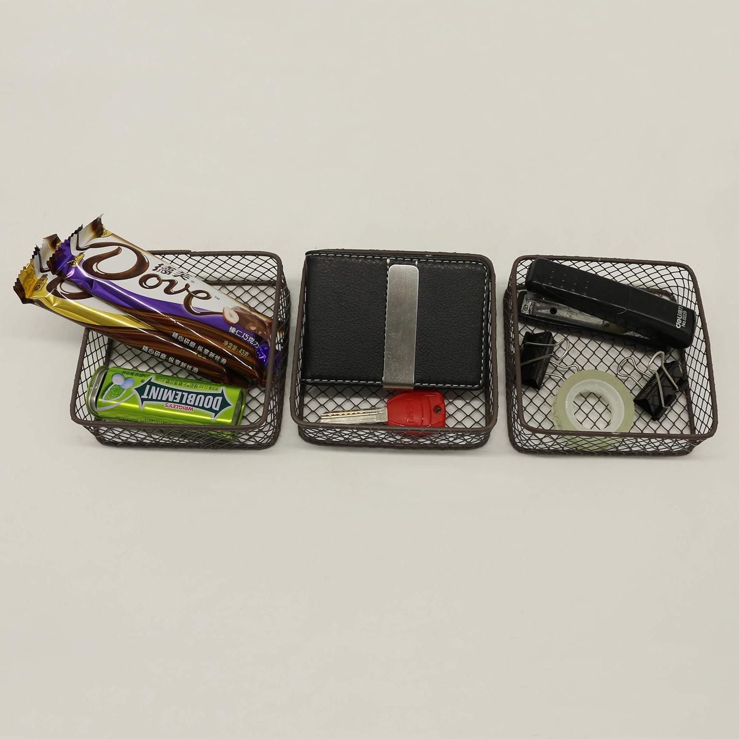 Cestas de Almacenamiento de Alambre CVHOMEDECO Set de 3