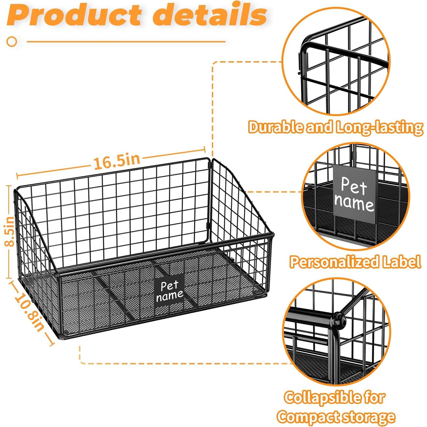 Caja de Almacenamiento de Juguetes para Perros Foellstoe 41.91x27.43x21.59cm