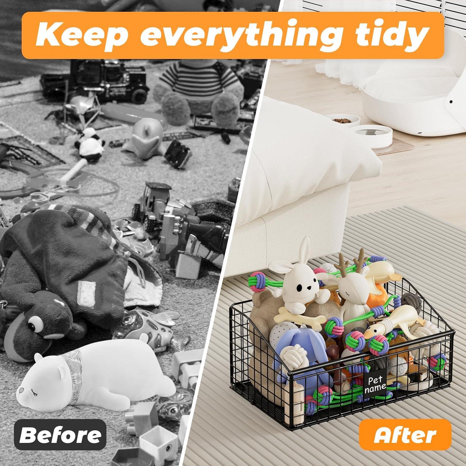 Caja de Almacenamiento de Juguetes para Perros Foellstoe 41.91x27.43x21.59cm