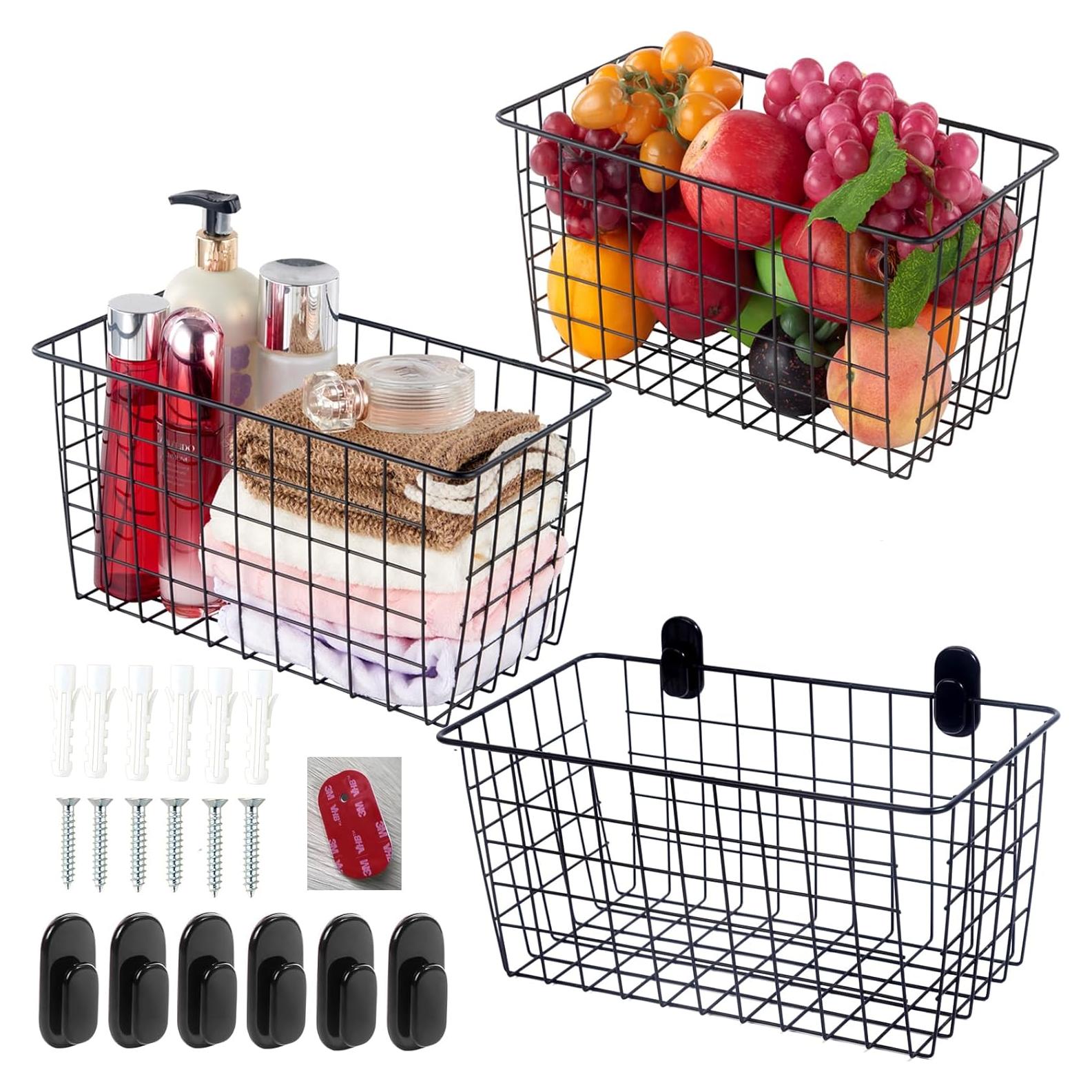 Cesta Colgante Extra Grande JUNCHU CHERRY 3 Piezas Almacenamiento