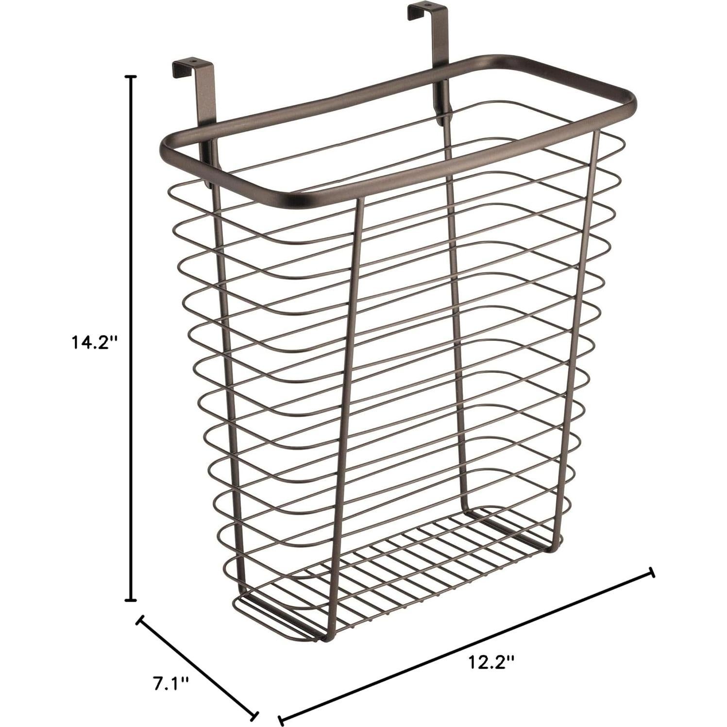 Bote de Basura Colgante iDesign Axis 11L Bronce 18x31x36cm