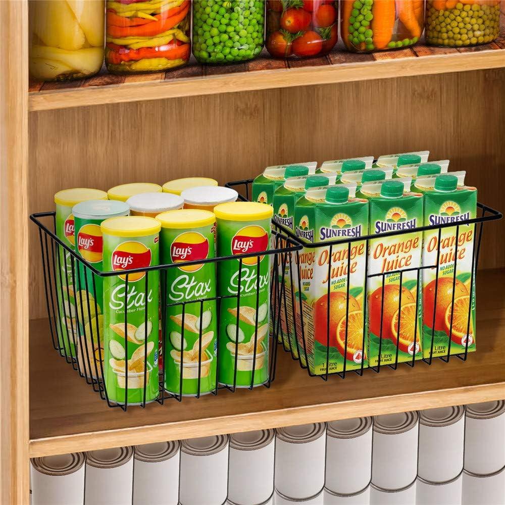 Cestas de Almacenamiento SANNO 2 Unidades Metal Negro 27.94x25.4x17.78cm