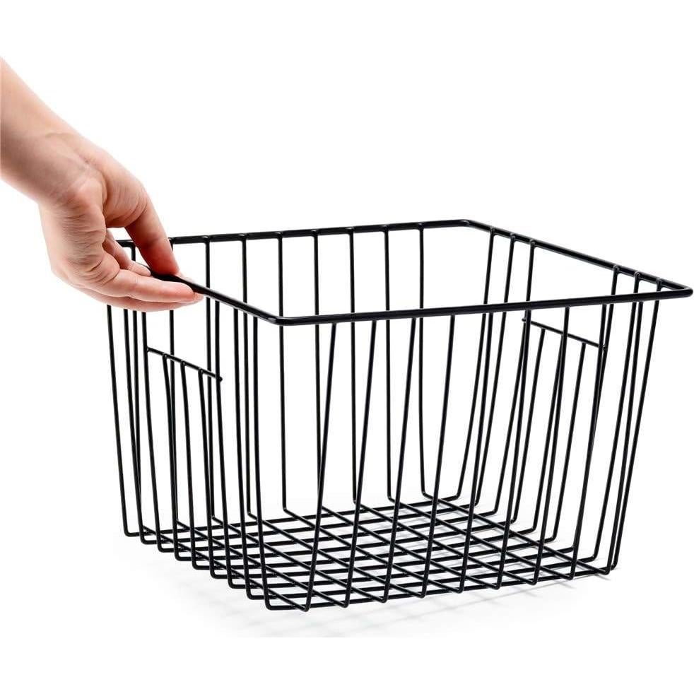 Cestas de Almacenamiento SANNO 2 Unidades Metal Negro 27.94x25.4x17.78cm