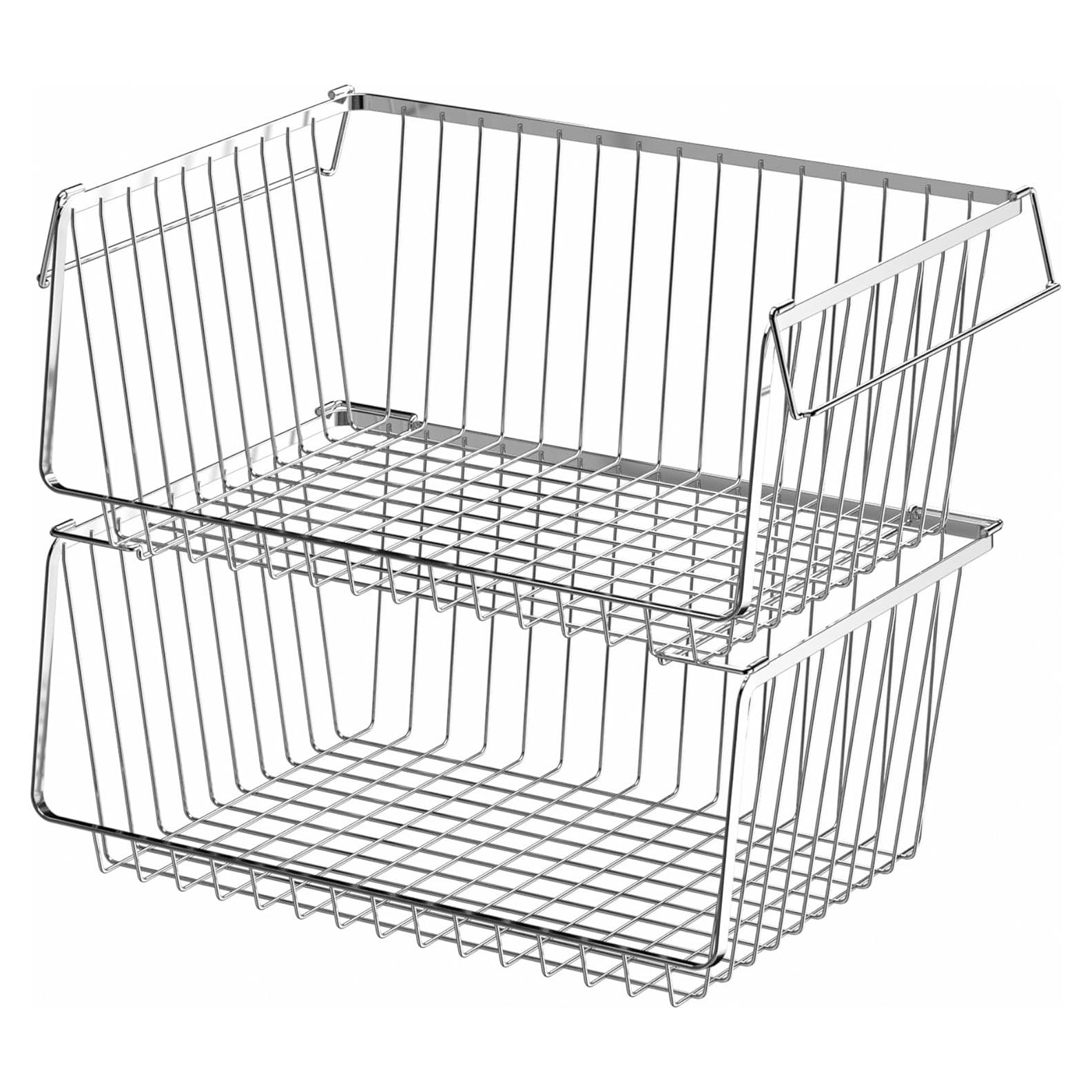 Cestas de Almacenamiento Apilables Blitzlabs 2 Piezas 35.6x26.9 cm