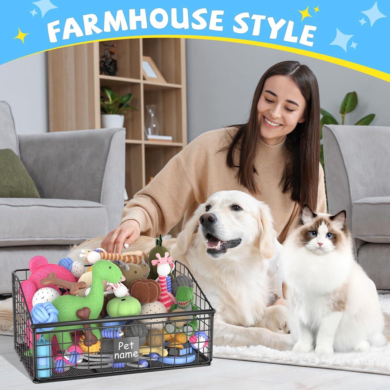 Cesta de Juguetes Indestructible Kaiferty Negra 42x27.4x21.6 cm