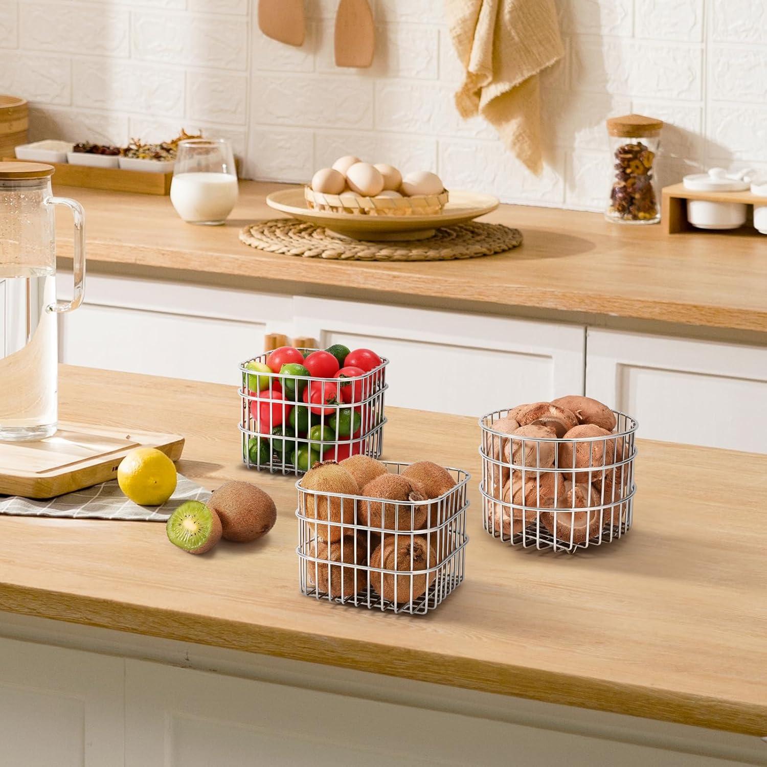 Canasta Colador de Malla Acero Inoxidable 304 2.5L KPGRN 16cm