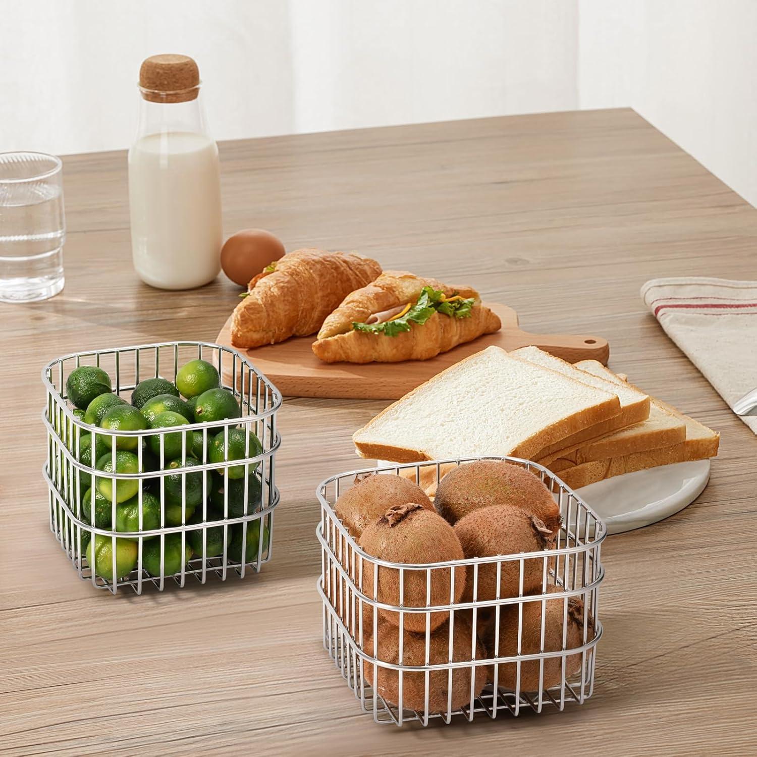 Canasta Colador de Malla Acero Inoxidable 304 2.5L KPGRN 16cm