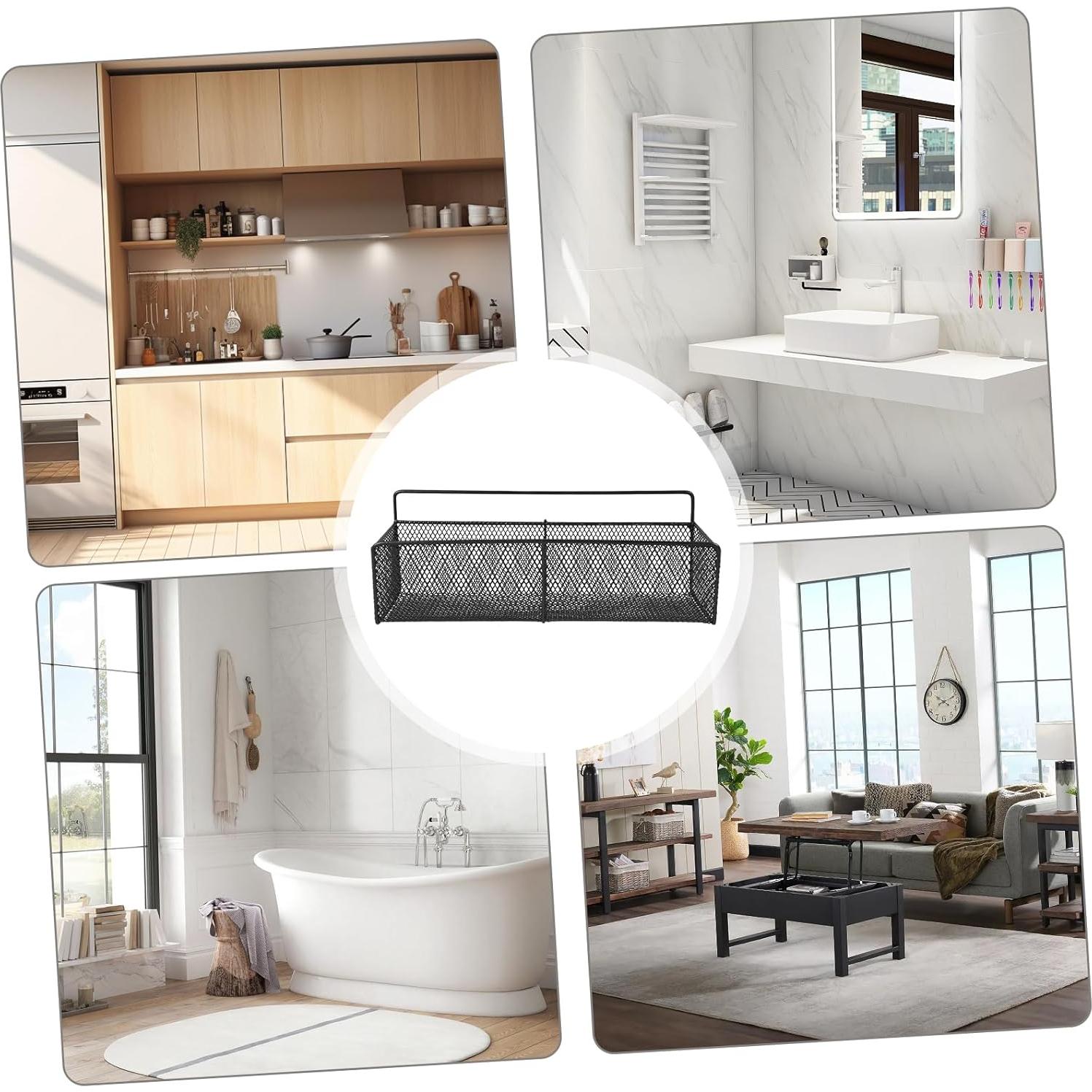 Cestas de Alambre de Metal Gzsekken para Almacenamiento 2 Pzas