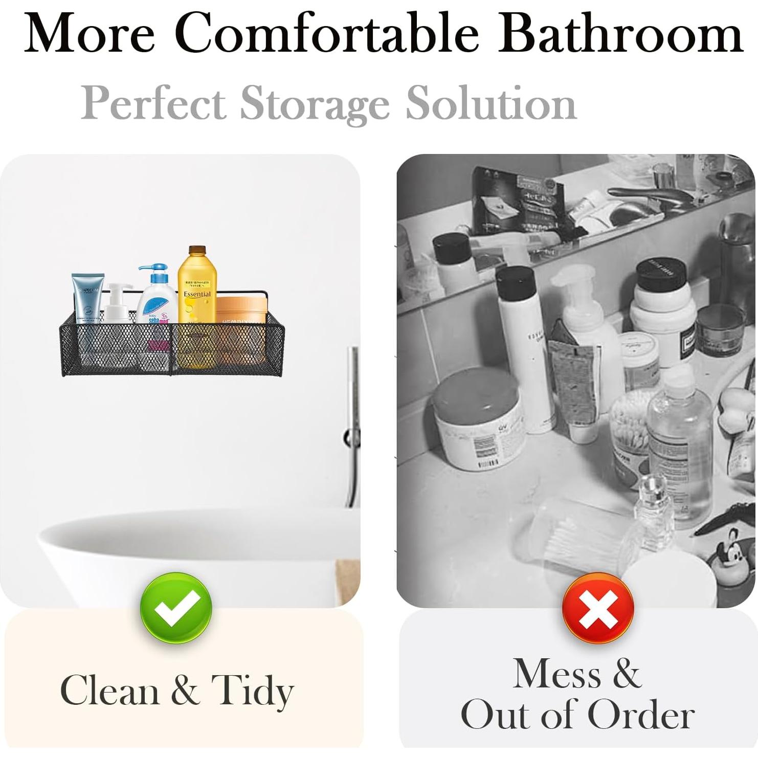 Cestas de Alambre de Metal Gzsekken para Almacenamiento 2 Pzas