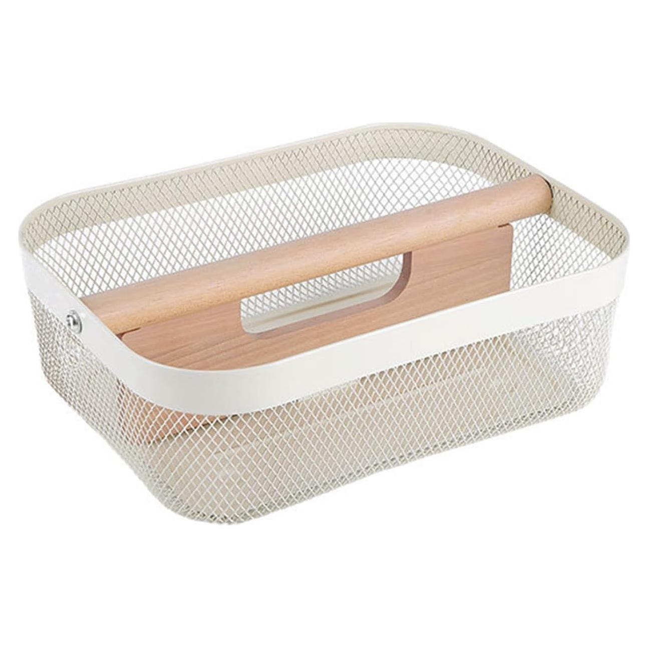 Cesta de Almacenamiento de Malla de Metal AJIODA 32x24.5x11cm