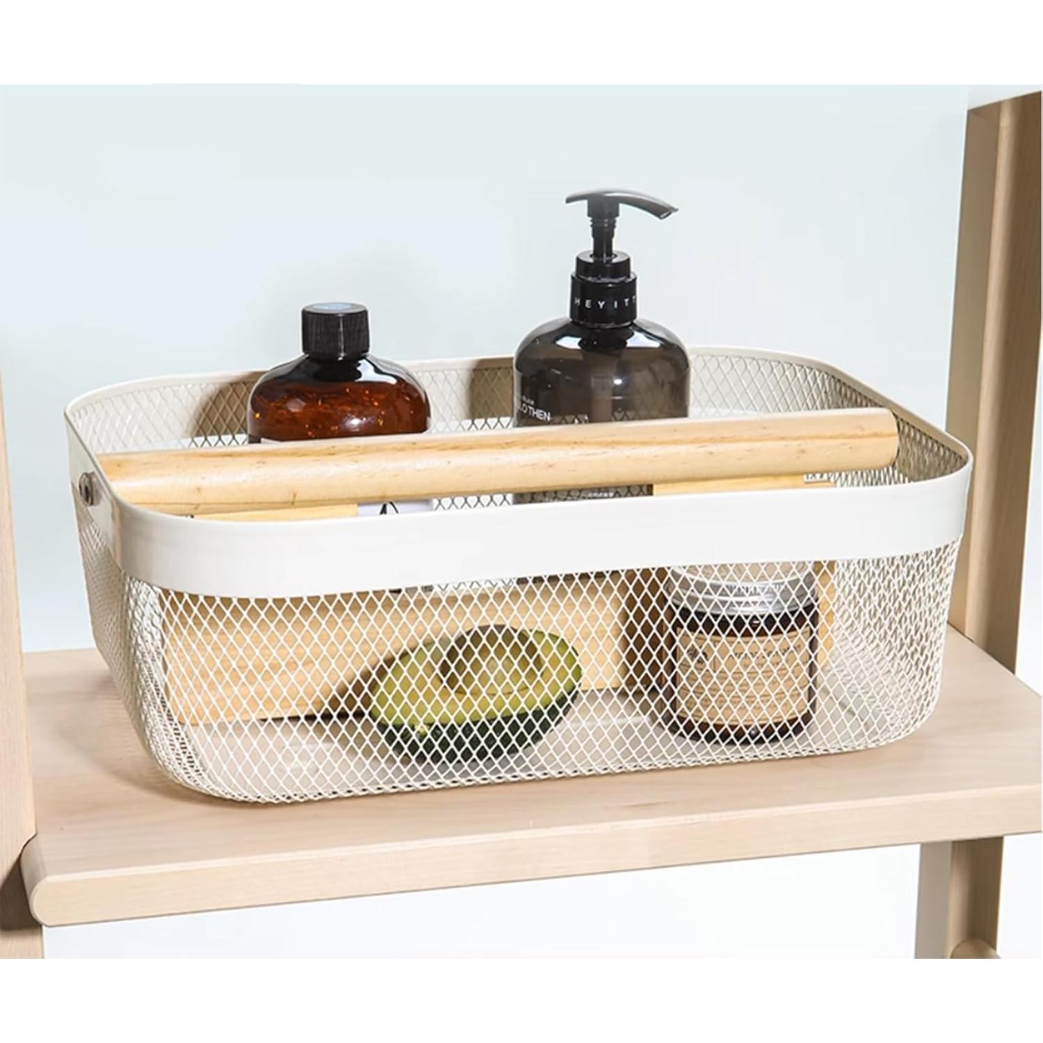 Cesta de Almacenamiento de Malla de Metal AJIODA 32x24.5x11cm