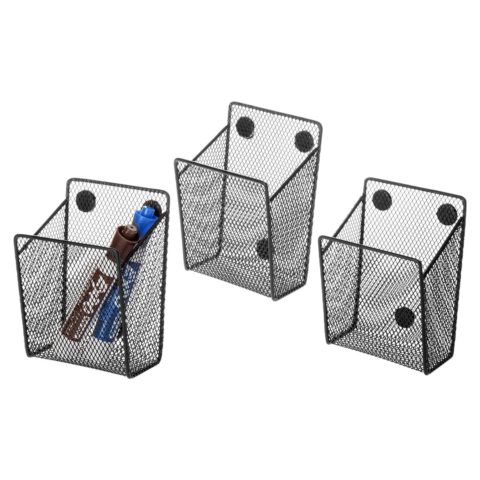 Juego de 3 Soportes Magnéticos MyGift para Oficina Negro