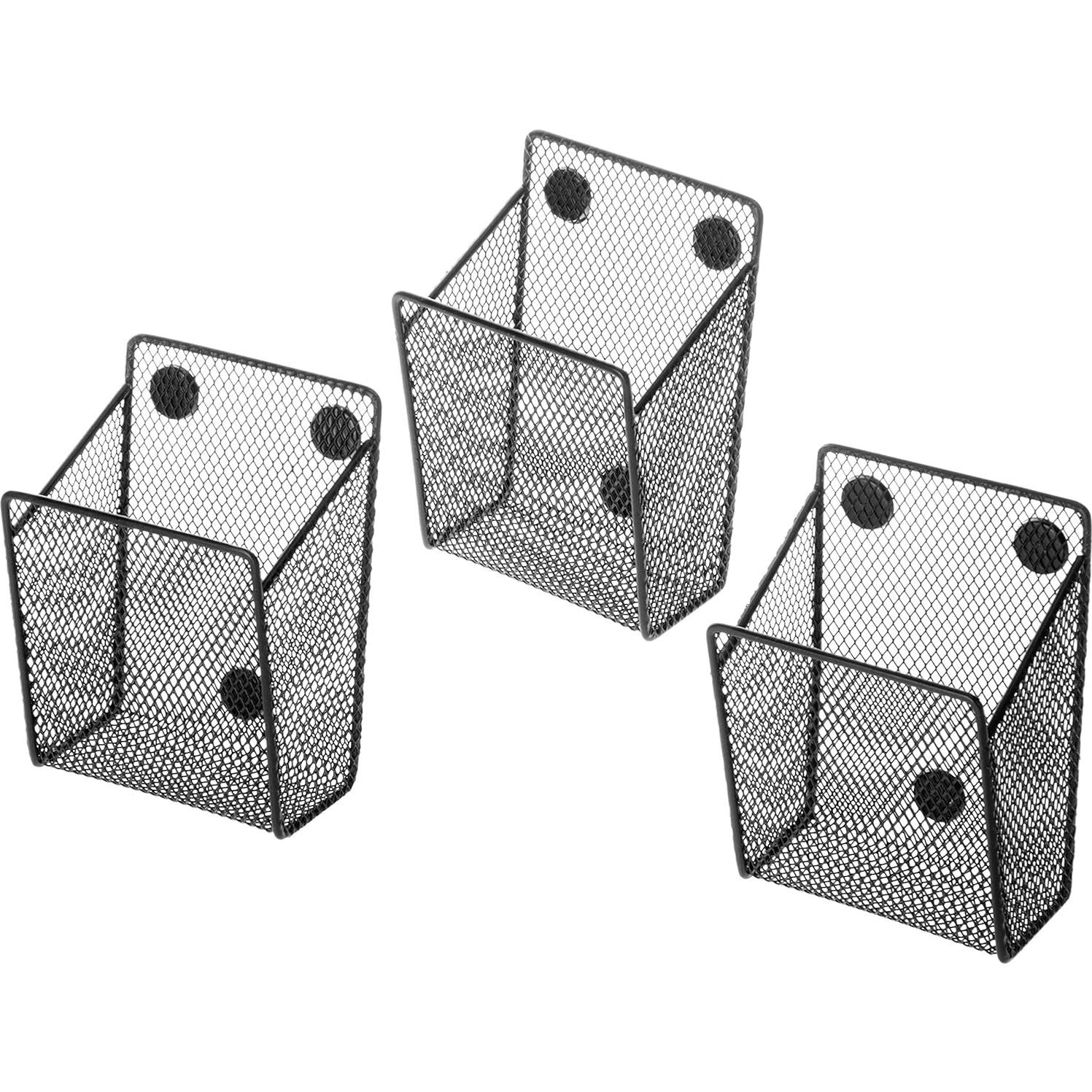Juego de 3 Soportes Magnéticos MyGift para Oficina Negro
