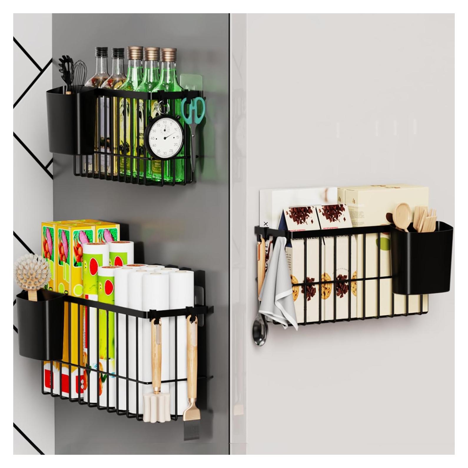 Organizador Colgante de Cestas Metálicas JYSMYWS - 3 Paquetes