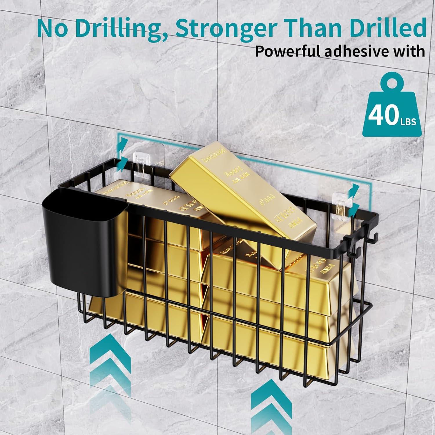 Organizador Colgante de Cestas Metálicas JYSMYWS - 3 Paquetes