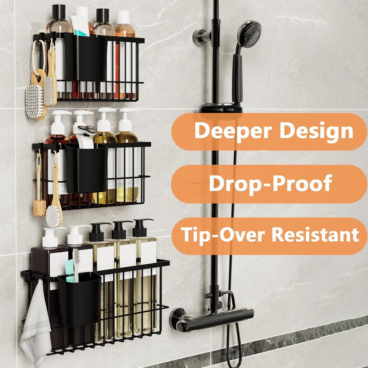 Organizador Colgante de Cestas Metálicas JYSMYWS - 3 Paquetes