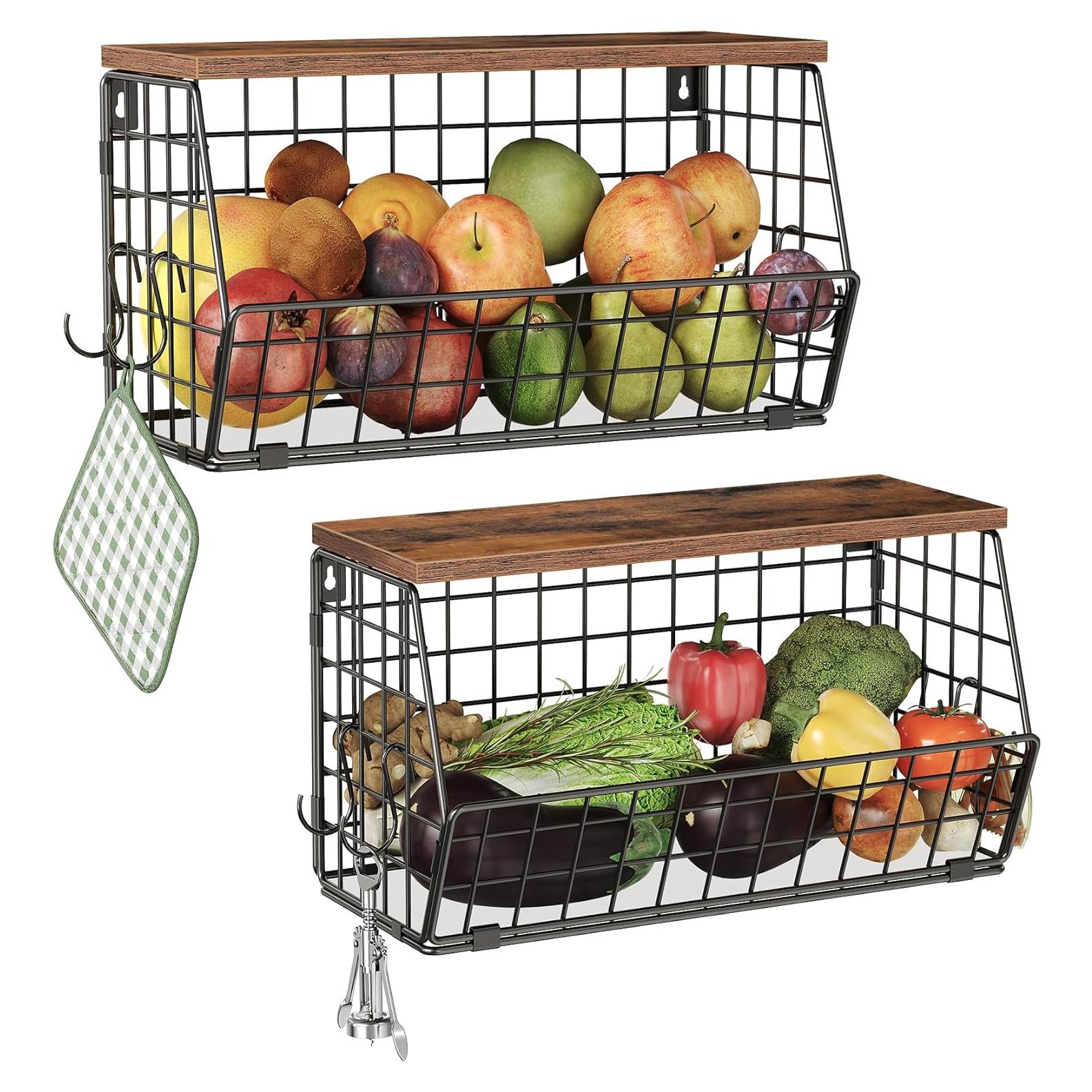 Cesta de Frutas Apilable CHOEZON 2 Niveles 40x15 cm
