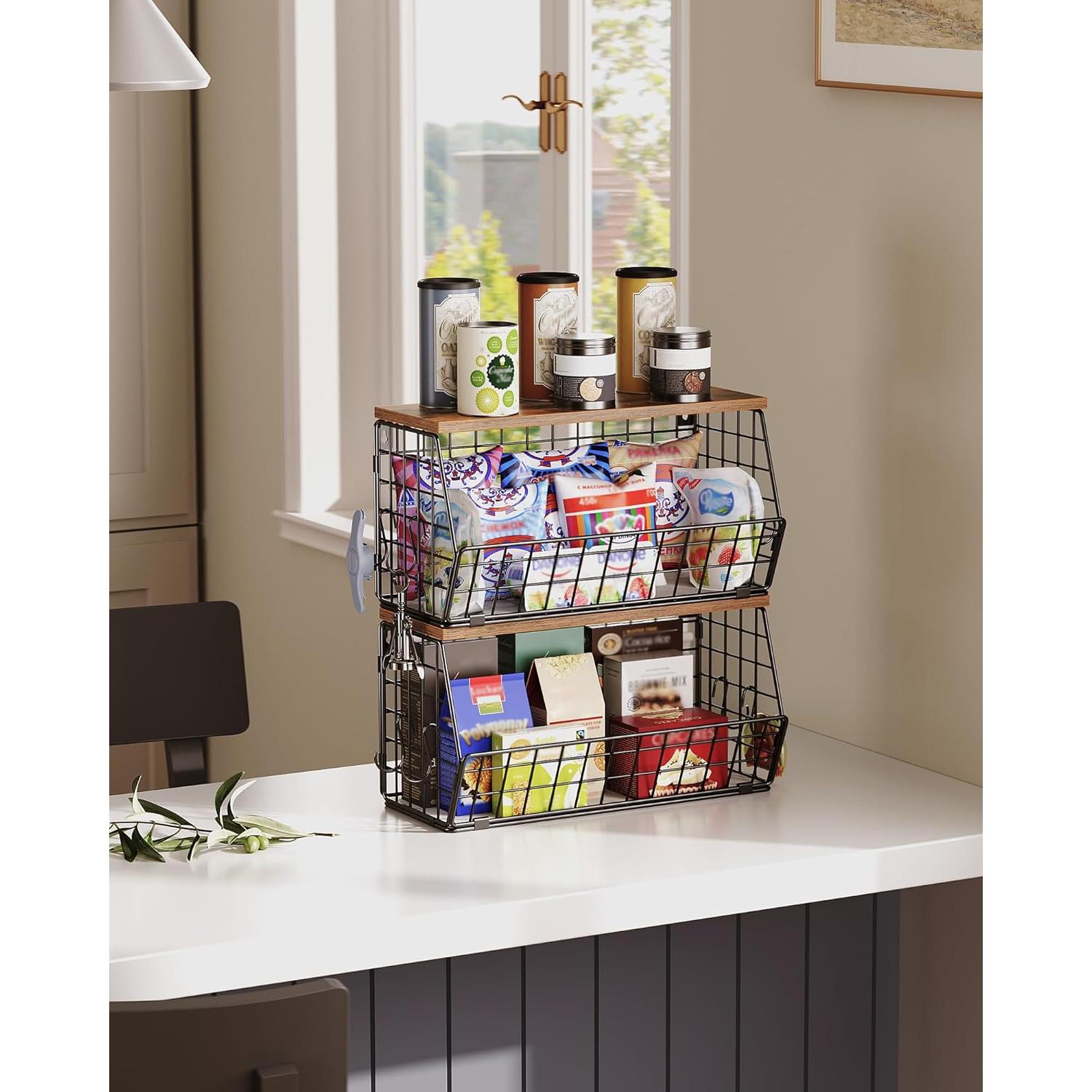 Cesta de Frutas Apilable CHOEZON 2 Niveles 40x15 cm