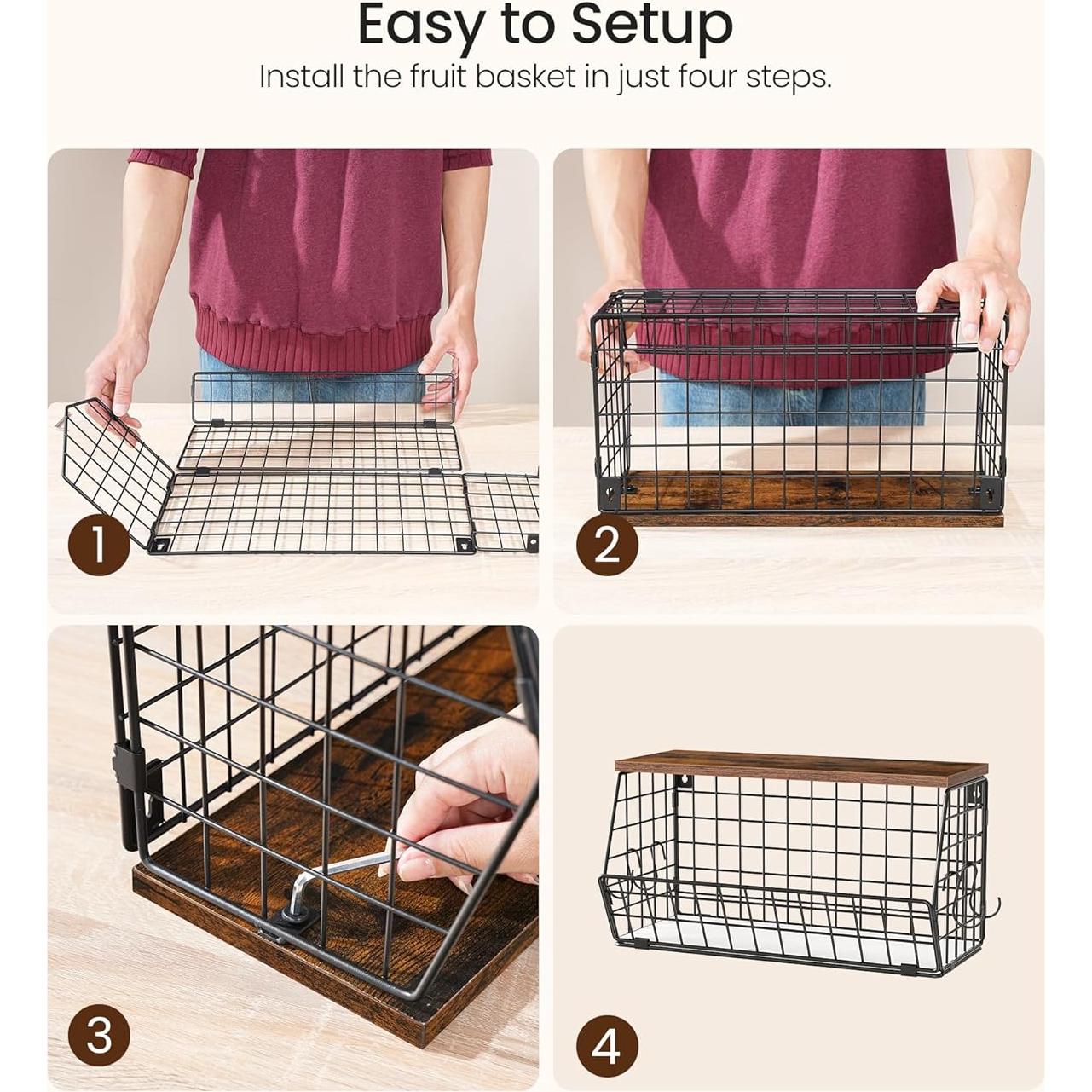 Cesta de Frutas Apilable CHOEZON 2 Niveles 40x15 cm