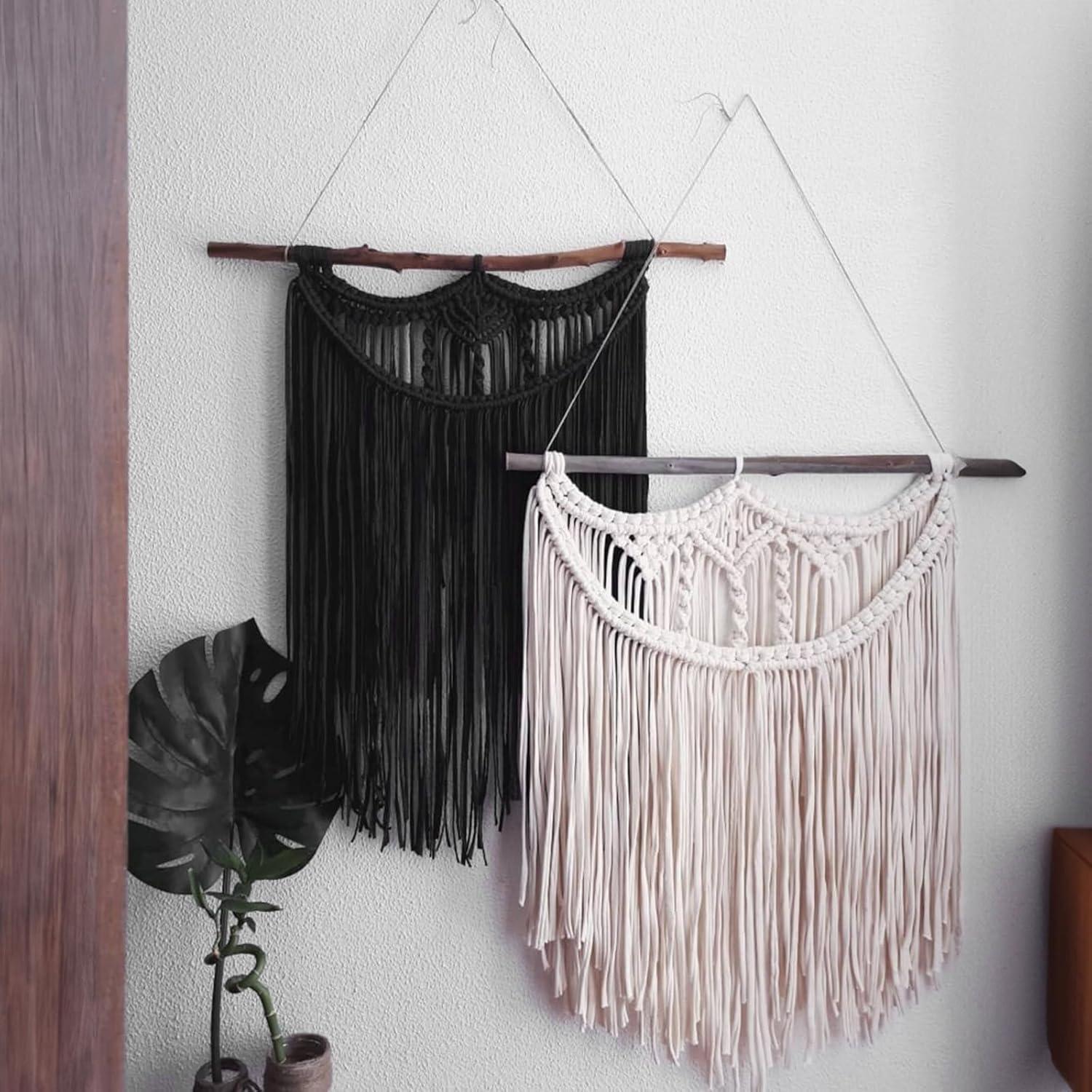 Cuerda de Seda Suave KINGLAKE 8mm Negra 15m Nylon Decorativa