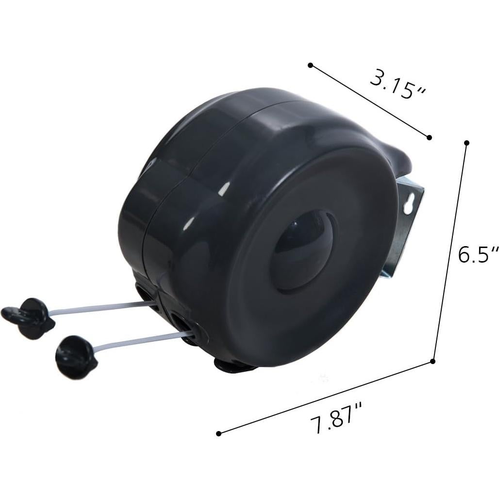 Cuerda Retráctil para Ropa JS HANGER 30m Doble Línea Alta Resistencia