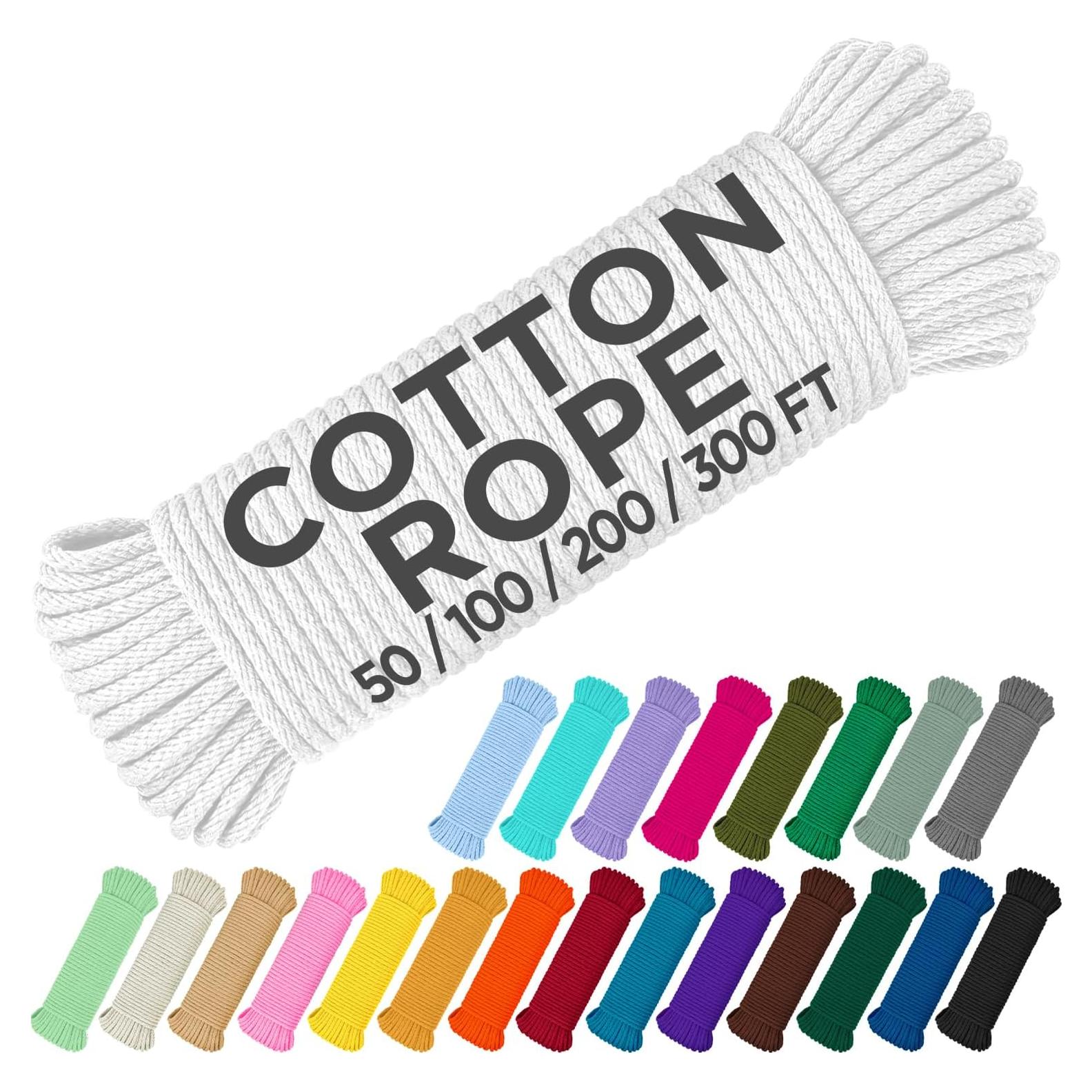 Cuerda de Algodón TECEUM 5 mm - 60.96 m Multiusos Blanca